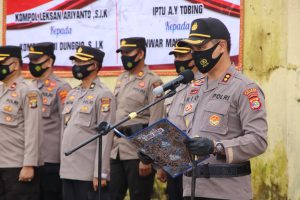 Kapolres Pringsewu Pimpin Sertijab Wakapolres dan Kapolsek