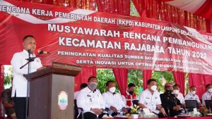 Pemkab Lamsel Gulirkan Dana Rp22, 578 Miliar di Kecamatan Rajabasa