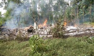 Rumah Milik Warga Tulangbawang Tengah Ludes Terbakar