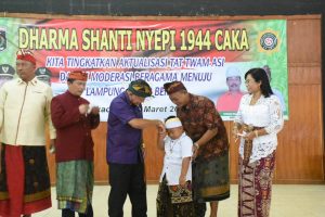 Bupati Lamtim Hadiri DSN Tahun Baru Caka 1944