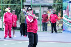 Winarti Buka Turnamen Tenis Lapangan Bupati Cup 2022