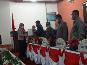 Hadiri Paripurna DPRD, Bupati Dendi Jabarkan LKPJ 2021