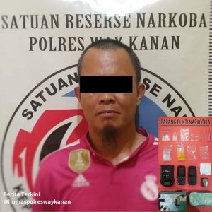 Satresnarkoba Polres Way Kanan Bekuk Tersangka Pemilik Sabu-sabu