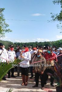 Resmikan Jembatan Way Badar I, Ini Pesan Bupati Winarti