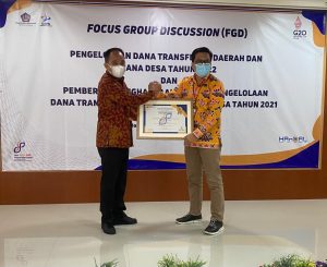 Pemkab Mesuji Raih Penghargaan Terbaik Pertama Pengelolaan DAK Fisik Tahun 2021
