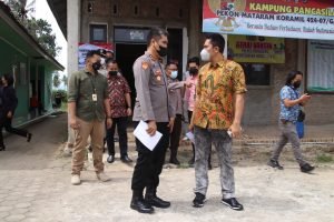 Kapolres Pringsewu Pantau Vaksinasi Covid-19 di Gadingrejo