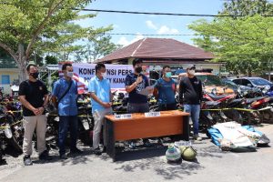 Polres Way Kanan Gerebek Judi Sabung Ayam, 66 Motor Ditinggal Pemiliknya
