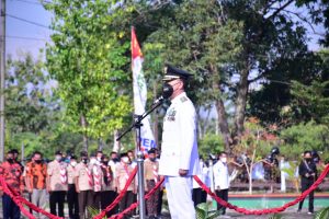 Bupati RAS Pimpin Upacara HUT ke-23 Kabupaten Way Kanan