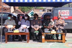 Polres Pringsewu Gelar Simulasi Pilkakon E-voting