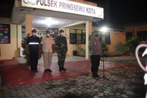 Personel TNI-Polri dan Satpol PP Pringsewu Melakukan Apel Gabungan
