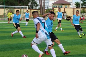 Menang Adu Pinalti, Tim Sepak Bola Polres Pringsewu Kalahkan Lamtim