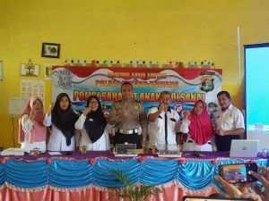 Satlantas Polres Tuba Gelar Polsana di SDN 1 Desa Aji Jaya KNPI