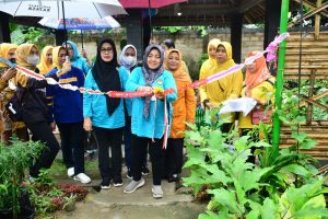Mardiana Resmikan Kebun  FKWT Kampung Gayabaru V