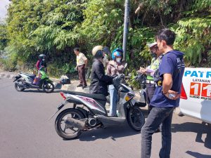 Satlantas Polres Lambar Gelar Razia Gabungan
