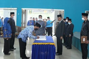 Agus Istiqlal Lantik Ratusan Pejabat Pesibar