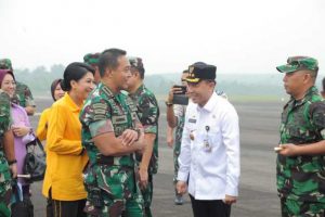 Bupati Way Kanan Sambut Kedatangan Panglima TNI Jenderal Andika Perkasa