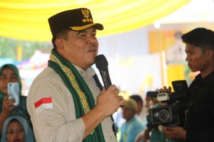 Bunga Kampung di Kecamatan Pubian, Bupati Lamteng Ingatkan Warga Tidak BAB Sembarangan