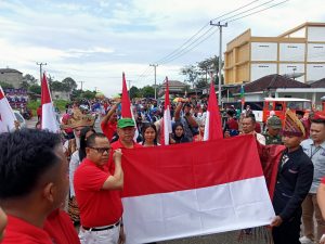 Ribuan Peserta Pawai Seni dan Budaya di Mesuji Ramaikan HUT RI ke-77 