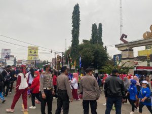 Puluhan Personel Polres Pringsewu Amankan Perayaan HUT PAN