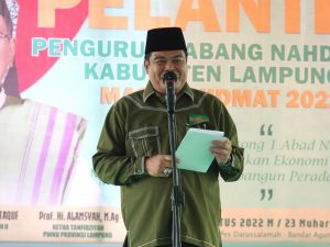 Bupati Musa Hadiri Pelantikan dan Muskercab PCNU Lamteng