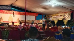 Meriahkan HUT, Desa Brabasan Kabupaten Mesuji Gelar Wayang Kulit