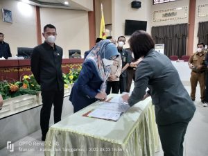 KUPA-PPAS APBD Perubahan 2022 Tanggamus Ditandatangani