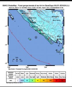 Warga Kalirejo Kabupaten Tanggamus Rasakan Guncangan Gempa