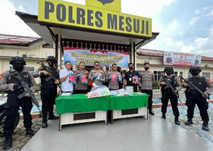 Sepekan, Polres Mesuji Amankan Puluhan Penjudi dan Narkoba