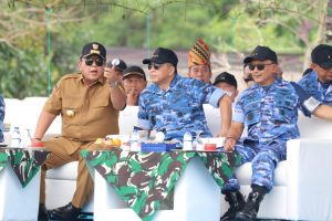 Gubernur Arinal Djunaidi Dampingi KSAU Saksikan Latihan Matra Udara II Jalak Sakti Koopsud I
