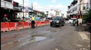 Polres Pringsewu Imbau Masyarakat Hati-hati Melintas Jalan Ini!