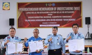 Lapas Kelas IIB Kotaagung MoU Bersama BNN Tanggamus