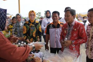 Asisten Bidpemper Wakili Gubernur Arinal Membuka Bazar UKM-IKM di Pringsewu