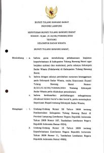 Icon Kepariwisataan Tumbuh Pesat, Tubaba Bentuk Pokdarwis