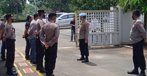 Polres Lamteng Kawal Sidang Perdana  Pembunuhan Polisi