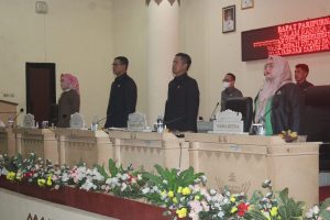 DPRD Tuba Rapat Paripurna Pengumuman Usulan Pemberhentian Bupati dan Wabup 2017-2022
