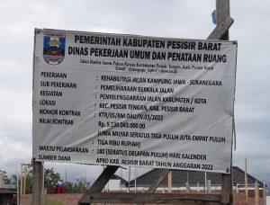 Anggota DPRD Pesisir Barat Akan Tinjau Proyek Jalan Kampung Jawa-Sukanegara, dan Minta Dinas PUPR Bongkar dan Cermat Awasi Proyek Tidak Sesuai Spek