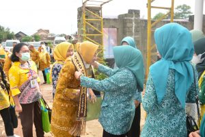 Sekdakab Lamteng dan Ketua TP-PKK Sambut Kedatangan TVLP P3KSS