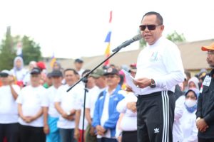 Ribuan Masyarakat Ikut Jalan Sehat HUT ke-14 Kabupaten Mesuji