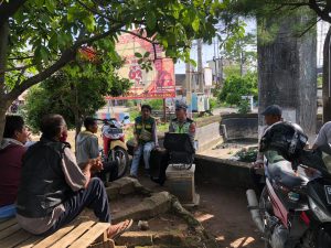 Kamsel Satlantas Polres Pringsewu Sosialisasi dan Edukasi Tertib Berlalu Lintas