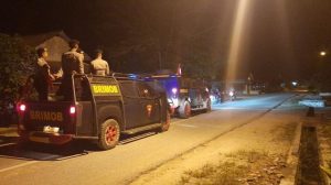 Polres Lamteng Patroli Gabungan  Dalam Rangka Harkamtibmas Pasca Kerusuhan di Pubian