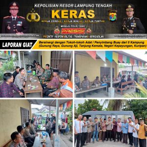 Sejumlah Penyeimbang Adat Kecamatan Pubian Mendukung Penuh Polri Dalam Penegakan Hukum
