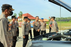Dua Hari Menjabat, Kapolres Tubaba Cek Senpi dan Randis