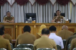 Ngupi Bebakhong, Pemkab Lambar Bahas Kenaikan Angka Inflasi