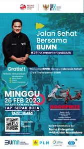 HUT BUMN Ke-25, PLN Tubaba akan Laksanakan Jalan Sehat