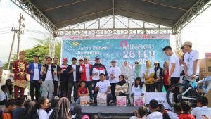 Ribuan Masyarakat Lambar Antusias Ikuti Jalan Sehat HUT Ke-25 BUMN