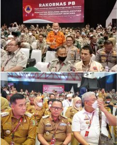 Pj. Bupati dan Kapolres Mesuji Hadiri Rakornas PB