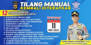 Besok, Polres Tubaba Mulai Berlakukan Tilang Manual