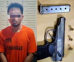 Tekab 308 Presisi Polres Lamteng Amankan Seorang Warga yang Kedapatan Bawa Senpi