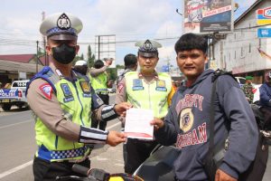 Tingkat Kesadaran Lalin Menurun, Polres Pringsewu Kembali Terapkan Tilang Manual