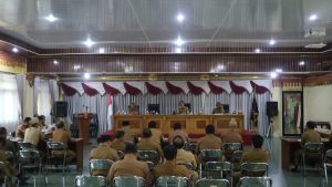 Ngupi Bebakhong, Pemkab Lambar Bahas Penyaluran Bantuan Pangan